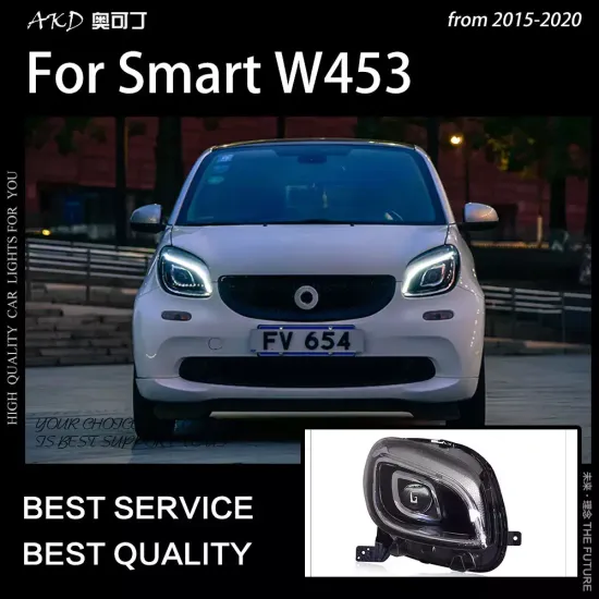 Передние светодиодные фары Мерседес Смарт 2015-2017 V1 type