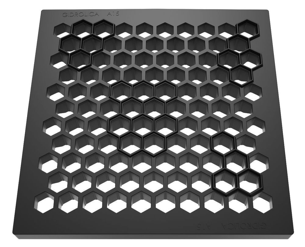 Решетка водоприемная Gidrolica Point РВ-28.28 — сота пластиковая, класс A15