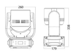 SILVER STAR PLUTO800XE [SS636XCE] вращающаяся голова Wash/Beam, 120Вт
