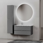Тумба с раковиной Sancos Folk 100 FL100 Grey soft левая/правая