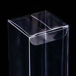 Складная прозрачная коробка из PVC, для упаковки подарков, 5×5×15 см
