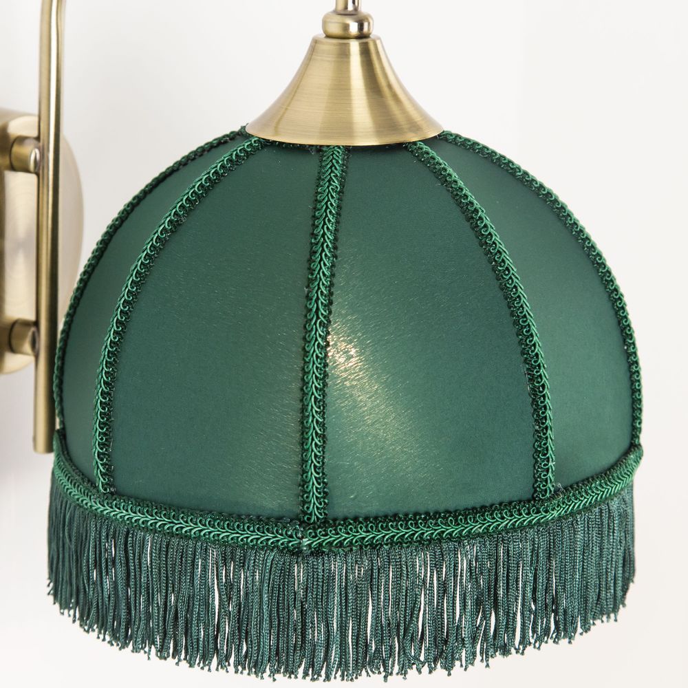 Citilux Базель CL407312 Бра с зелёным абажуром и выключателем