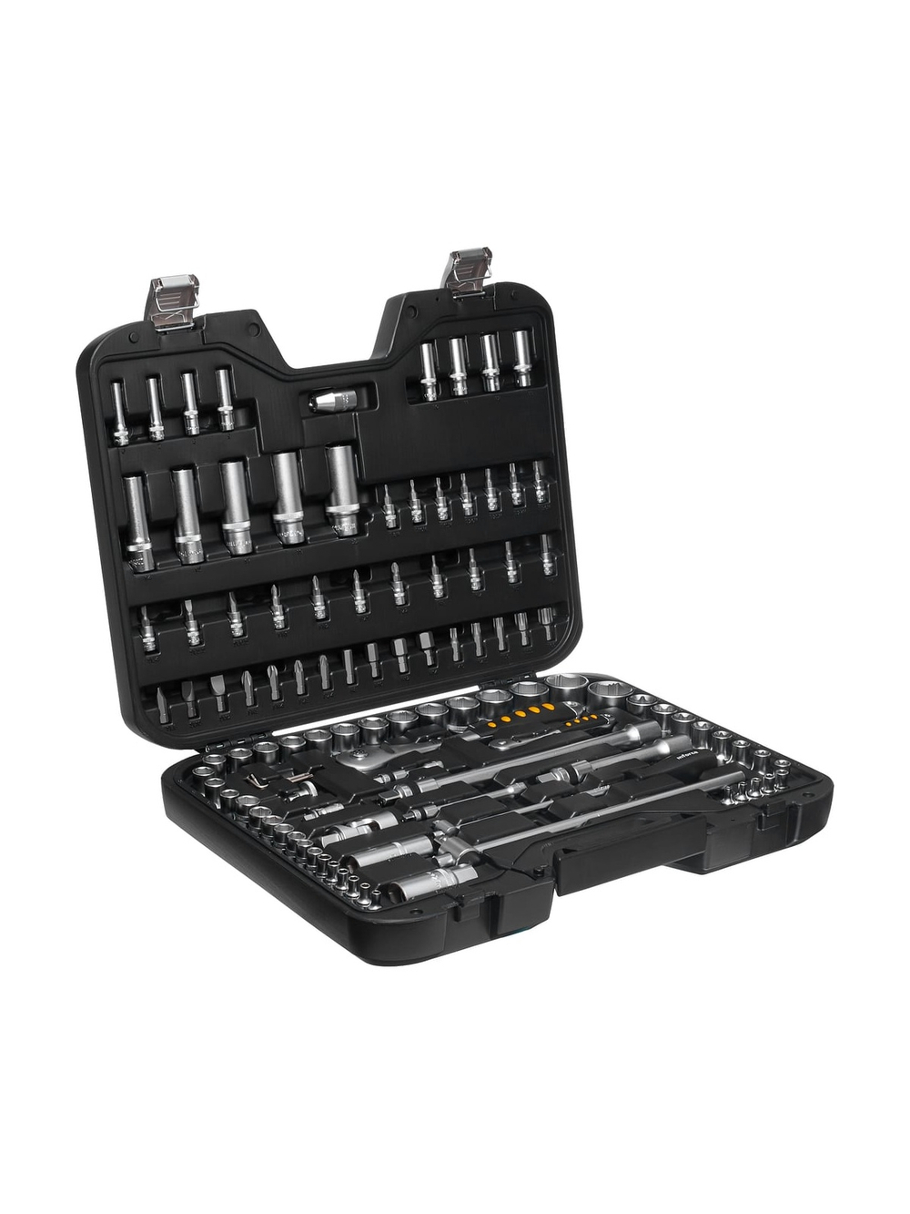 Набор инструментов Inforce 108 предметов 1/2, 1/4, Сталь Cr-V, Профессиональный, 06-07-12