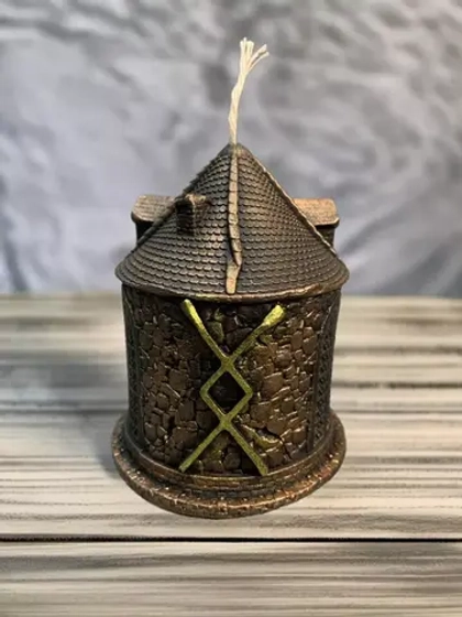 Свеча Обережная с русской Руной Защита