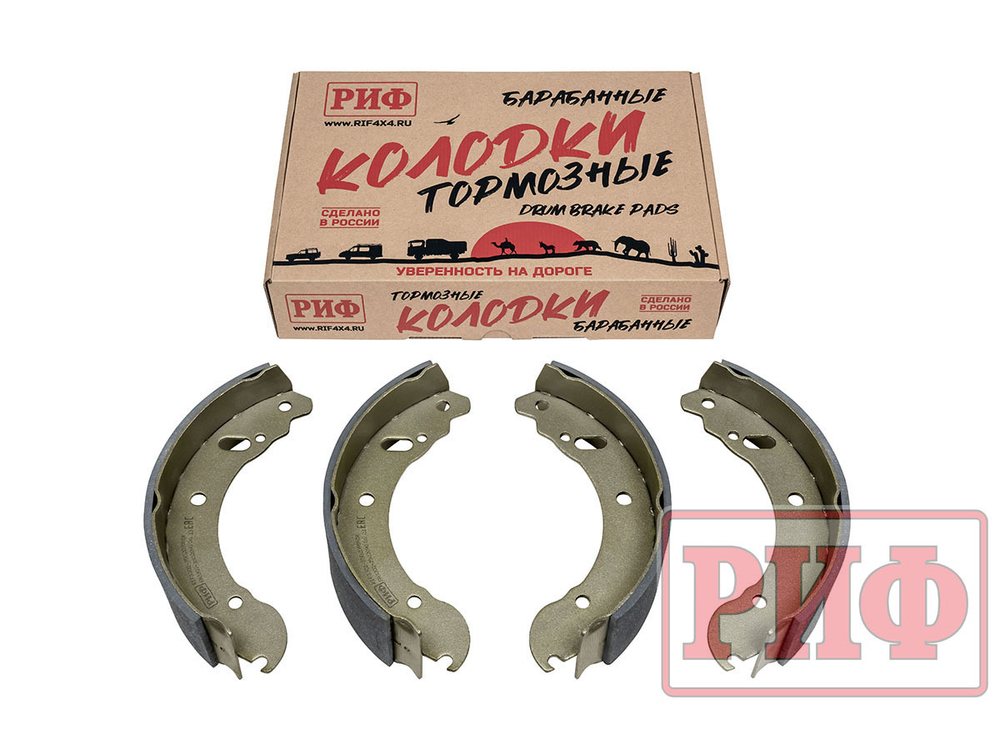 Колодки тормозные задние РИФ ГАЗ Соболь (3302-3502090)