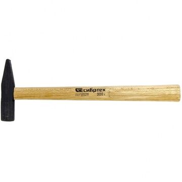 Молоток слесарный, 300 г, квадратный боек, деревянная рукоятка Сибртех 10214