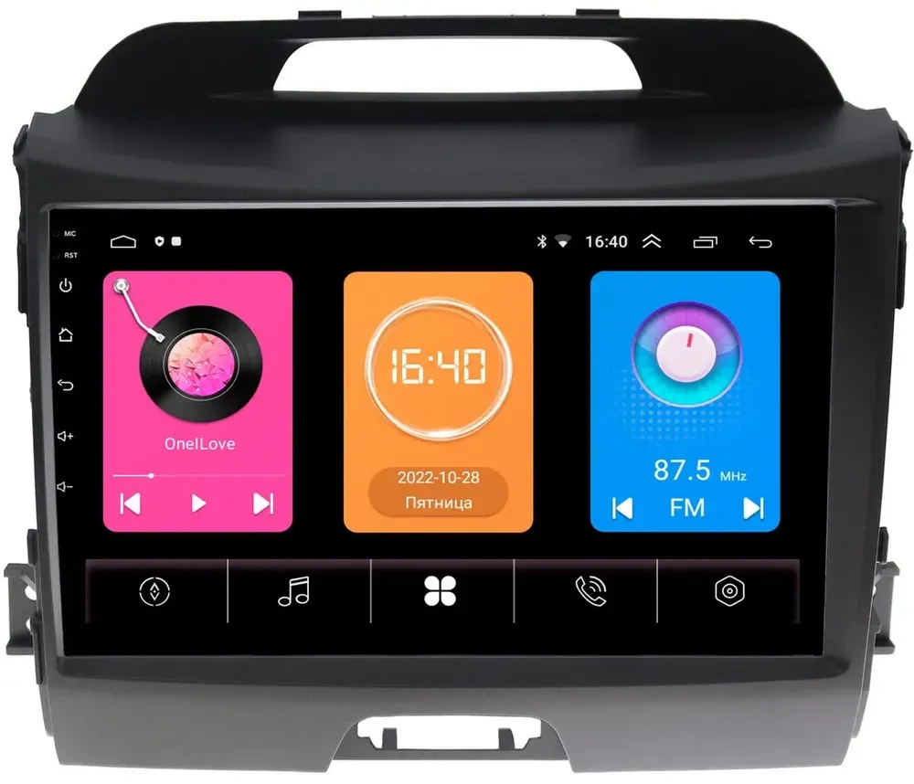 Магнитола для KIA Sportage 2010-2016 - OEM GT9-9071/9072 на Android 10, 2ГБ-16ГБ