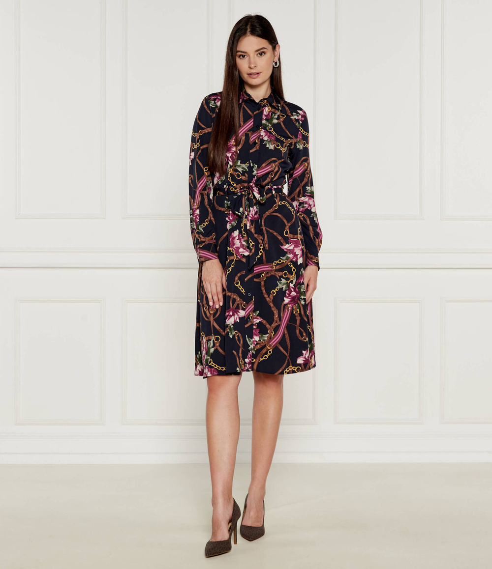 Платье с ремешком POLY LAUREN RALPH LAUREN - темно-синий(200940188)