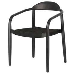 Стул Glynis черный с черным сиденьем