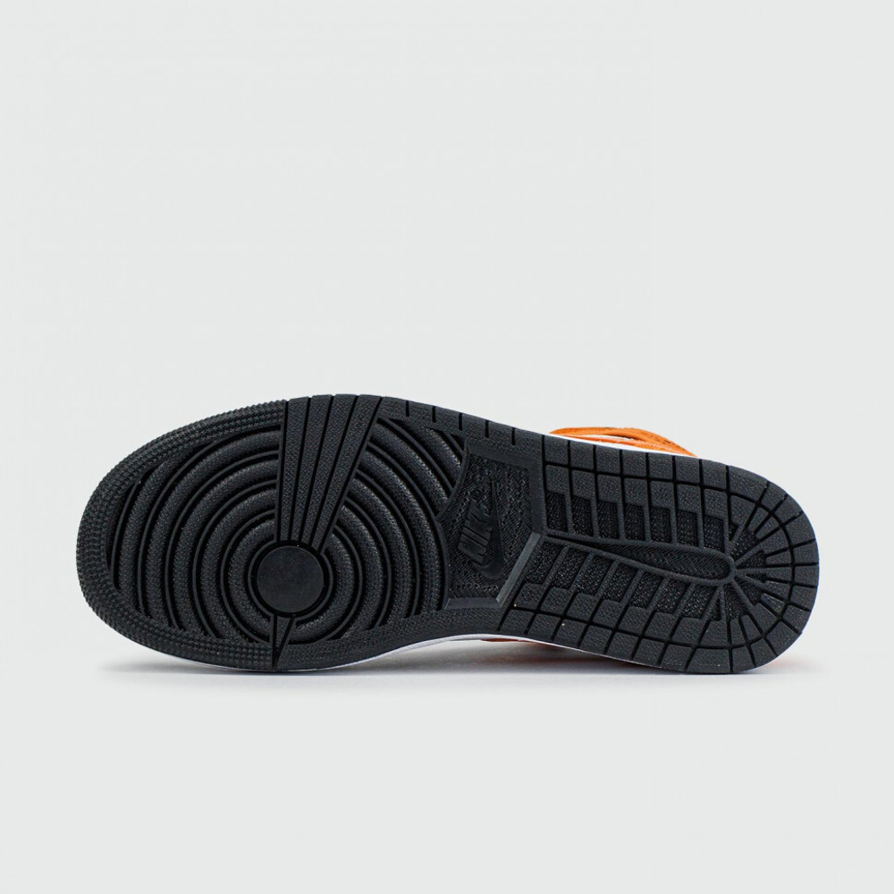 кроссовки Air Jordan 1 White / Black / Orange