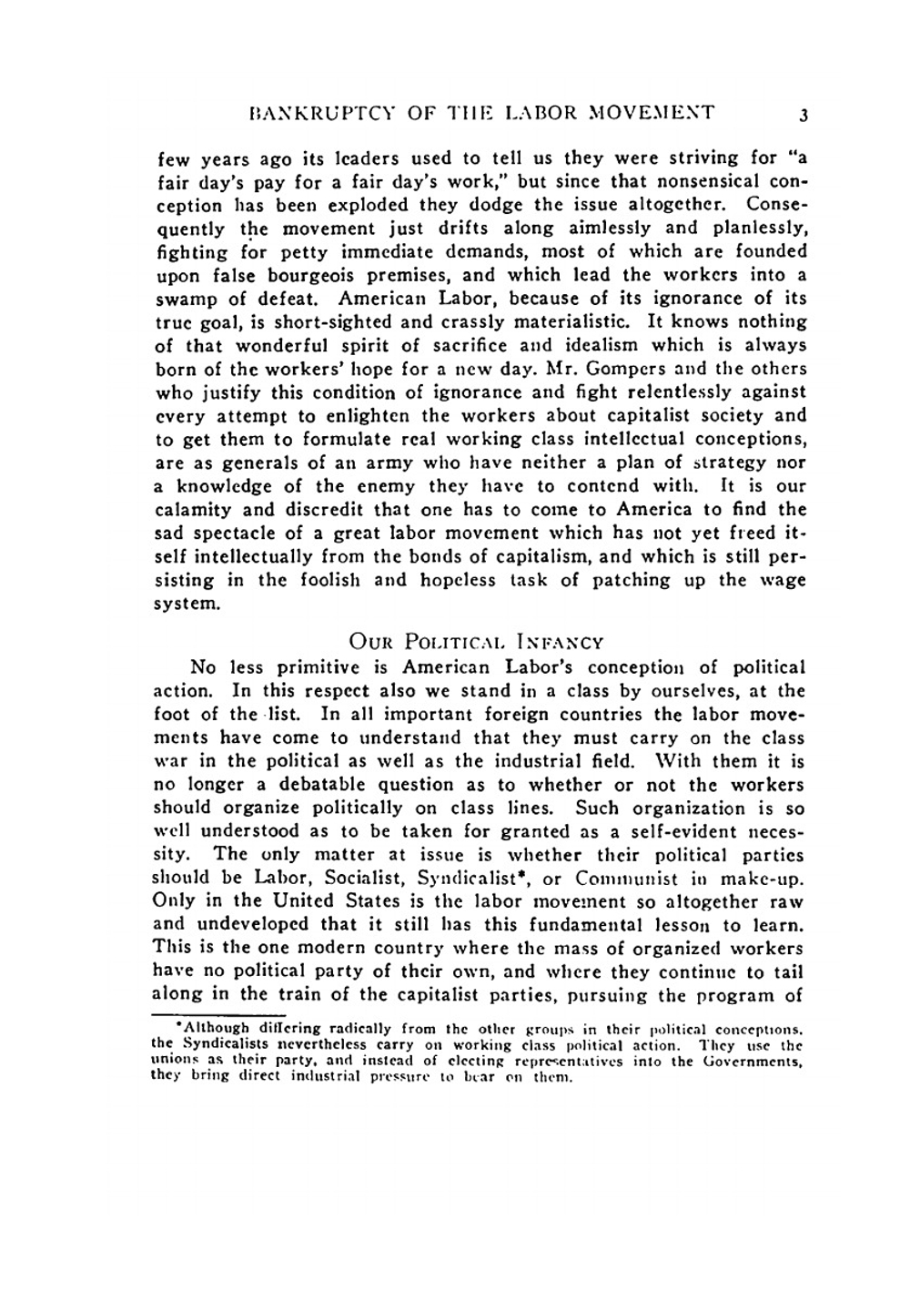 The bankruptcy of the American labor movement | William Z. Foster
