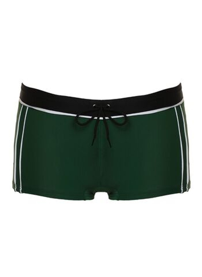 Пляжные боксеры с контрастными полосками по бокам (Размер: XXL) (Цвет: зеленый)