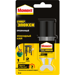 Клей Момент 2751325 Супер Эпокси 6 мл. шприц | Клеи бытовые и универсальные