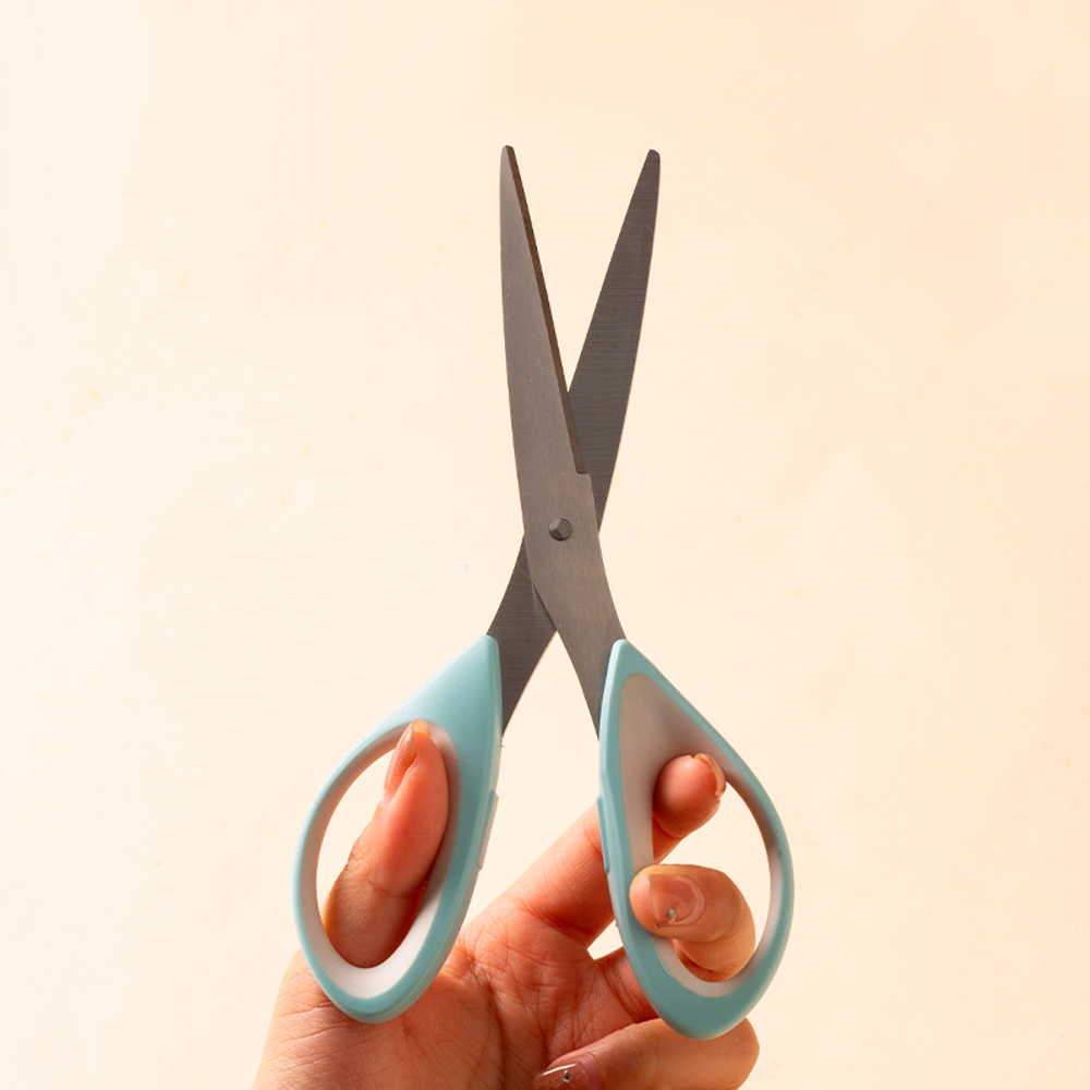 Ножницы DELI "LonGreen", 175 мм, нержавеющая сталь, ассорти