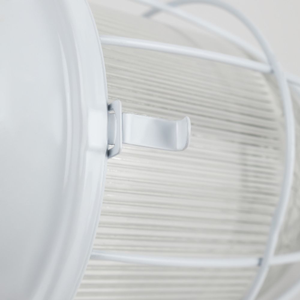 Светильник ЭРА НСП 02-100-003 с решеткой Желудь сталь стекло IP54 E27 max 100Вт 172х262х275 белый