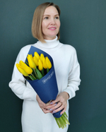 Букет из желтых тюльпанов 15шт(00168)