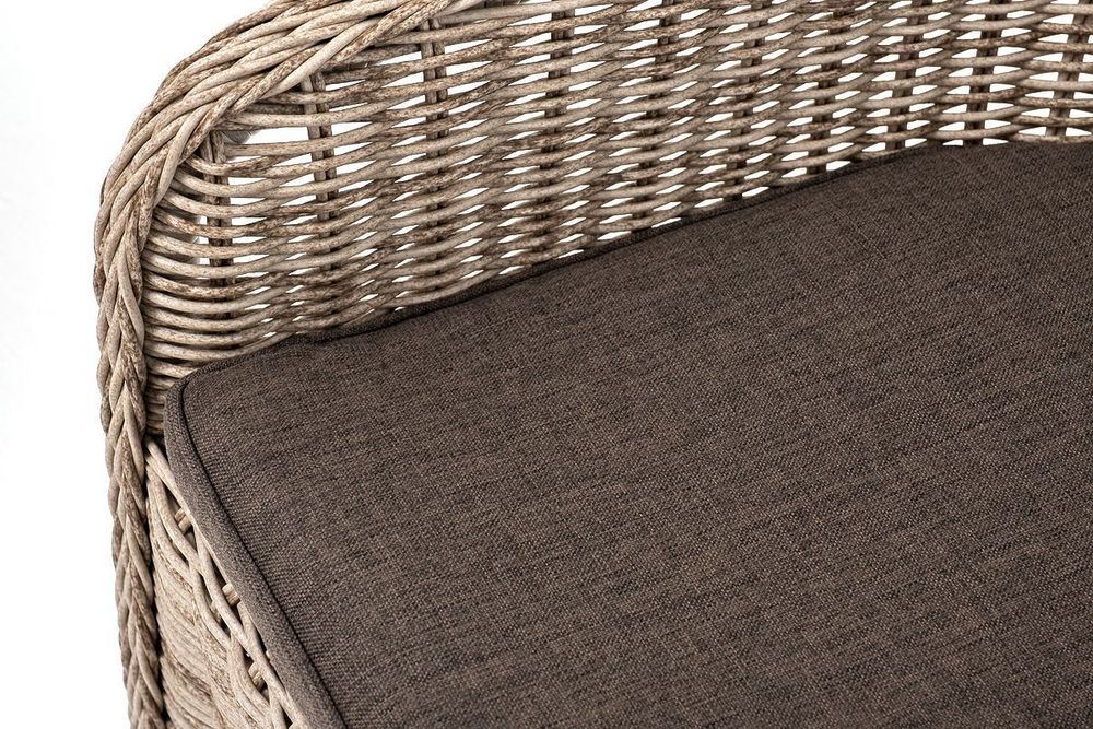 "Эспрессо-80 R" обеденная группа плетеная, цвет бежевый