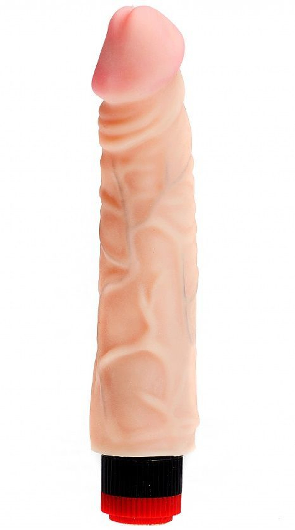 ART-Style №3 – рельефный вибромассажёр из неоскина, телесный, 23 см