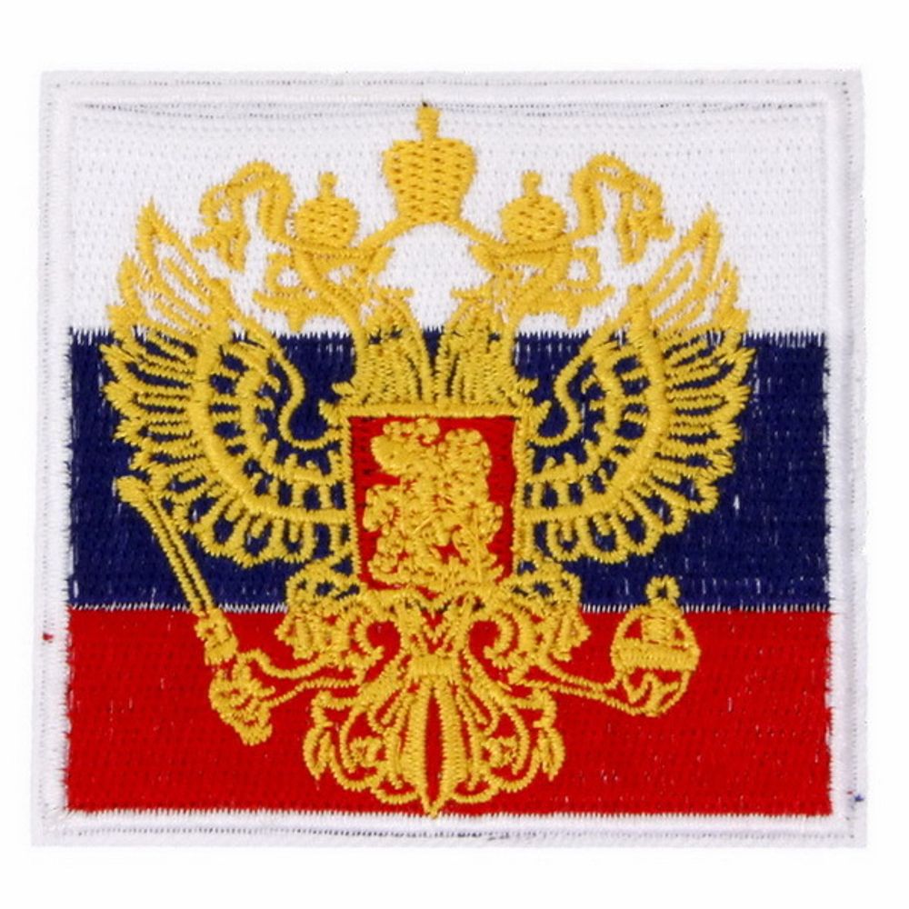 Нашивка Флаг России с гербом
