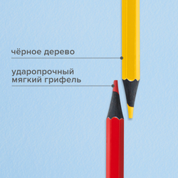 Карандаши цветные BRAUBERG, 24 цвета, черное дерево, грифель мягкий 3,3 мм, 181858