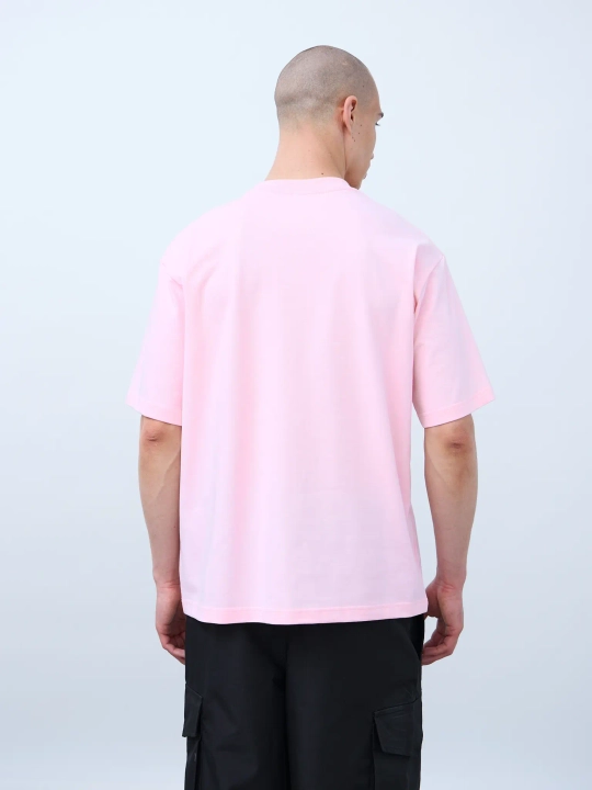 Футболка оверсайз (розовый) 230 г
