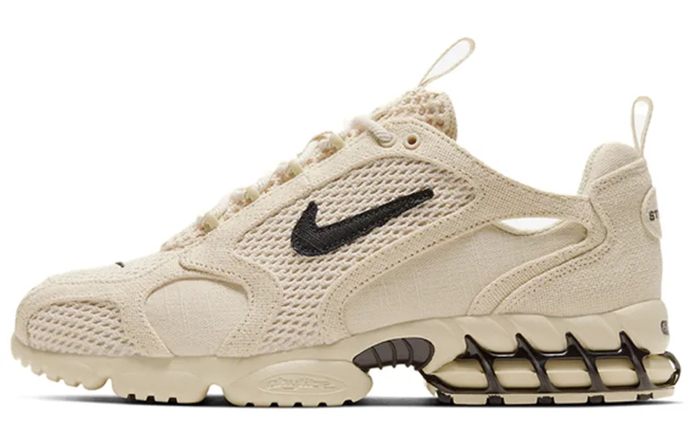 Nike X Stussy Air Zoom Spiridon Caged 2 Fossil