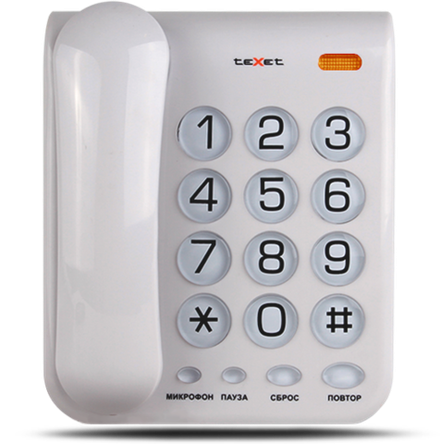 Проводной телефон TEXET TX-262 светло-серый