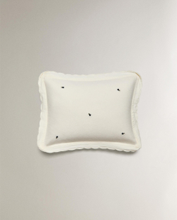 Zara Home наволочка декоративная из хлопка, молочный, 30x40 см · 6614/008
