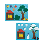 Коврик дидактический Зима-Лето