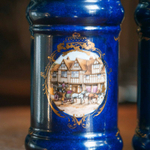 Пара декоративных банок для сыпучих продуктов