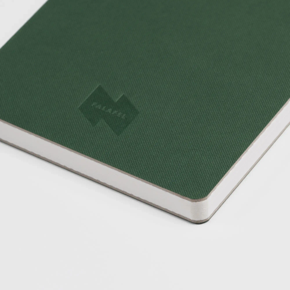 Блокнот для записок А5В Oak green с открытым переплетом