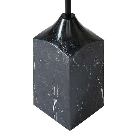 Столик кофейный Sustainable Collection, Ø38х53 см, серый, черный мрамор