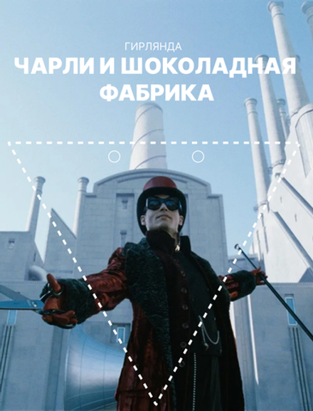 Гирлянда-растяжка GRIDMIR "Чарли и шоколадная фабрика" со светодиодом