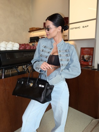 Джинсовка в азиатском стиле