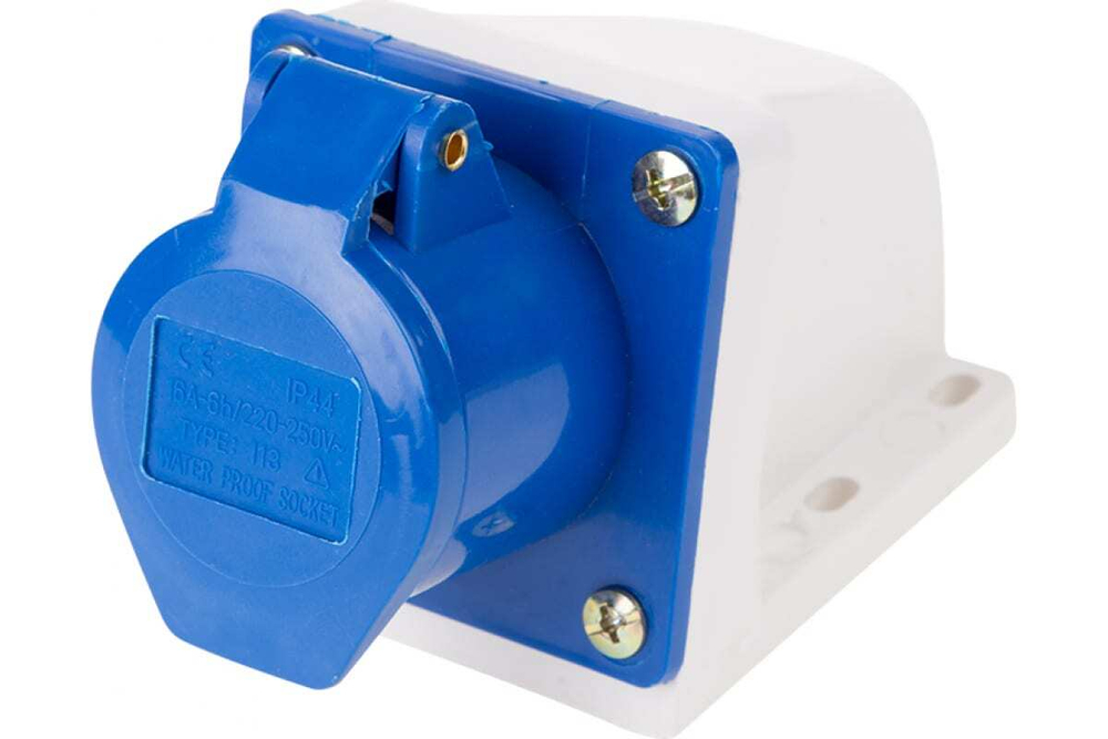 Розетка REXANT 113 стационарная 2Р+РЕ 16А 220В IP44 11-8909
