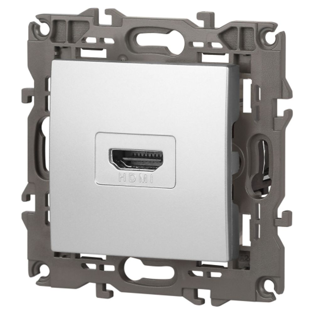 Розетка ЭРА Elegance 14-3114-03 HDMI IP20 алюминий