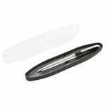 Ручка подарочная шариковая BRAUBERG Sonata, СИНЯЯ, корпус серебристый с черным, линия письма 0,5 мм, 143482