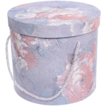 Коробка подарочная «Акварельные цветы» 22*22*19 см, розовый