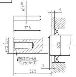 Двигатель дизельный TSS Excalibur 173F- K0 (вал цилиндр под шпонку 20/53 / Key)