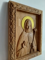 Освященная Икона святителя Митрофана Воронежского из дуба