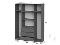 Шкаф 4-х створчатый МС Денвер