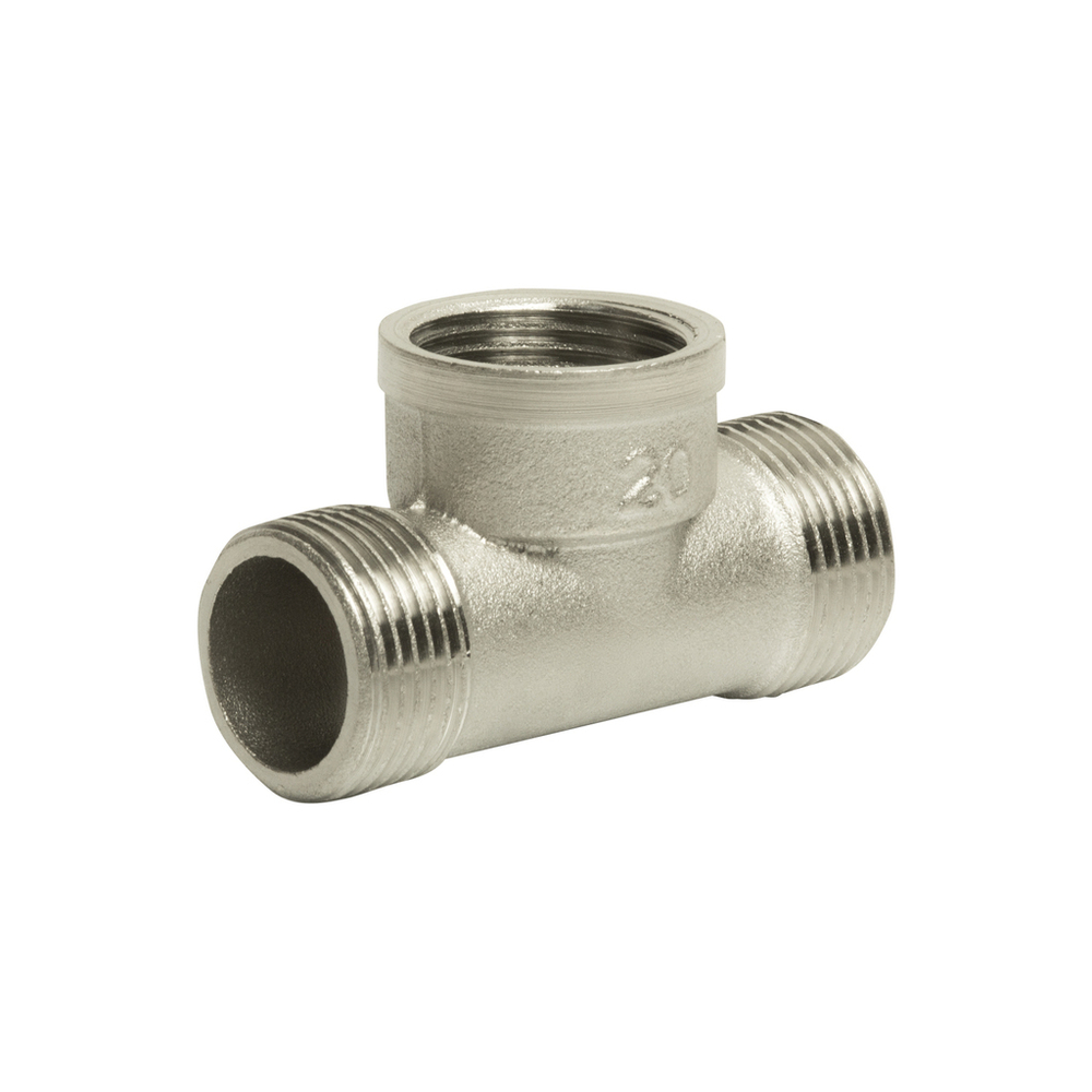 Тройник 3/4'' нар/вн/нар никель