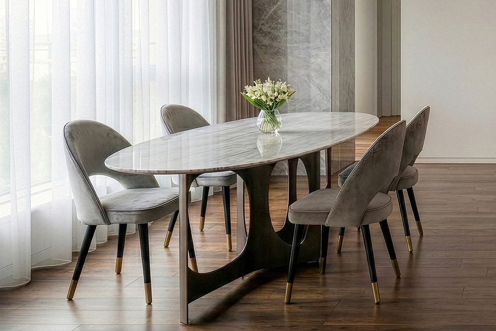 Стол обеденный Garda Decorенный Garda Decor Травертин (Travertine), столешница травертин 240*110*76 см