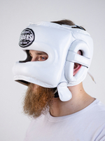 Шлем боксерский LEADERS LS WH с бамперной защитой (белый)