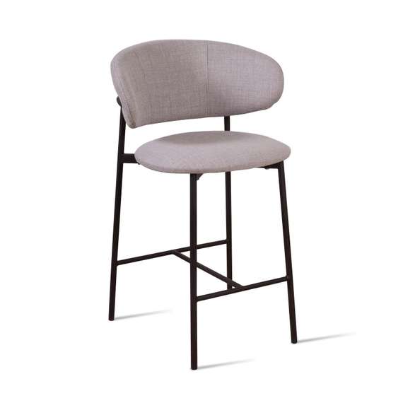 Полубарный стул Adele, серая рогожка