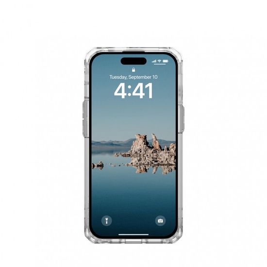 Чехол с поддержкой MAGSAFE Uag Plyo для iPhone 15 Plus 6.7", цвет прозрачный/белый (Ice/White)