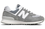 New Balance NB 574 retro non-slip wear-resistant low-top running shoes for men and women the same gray and white