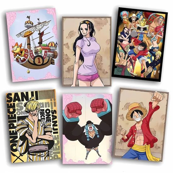 Бокс с наклейками Panini ONE PIECE: 50 пакетиков в боксе (250 наклеек)