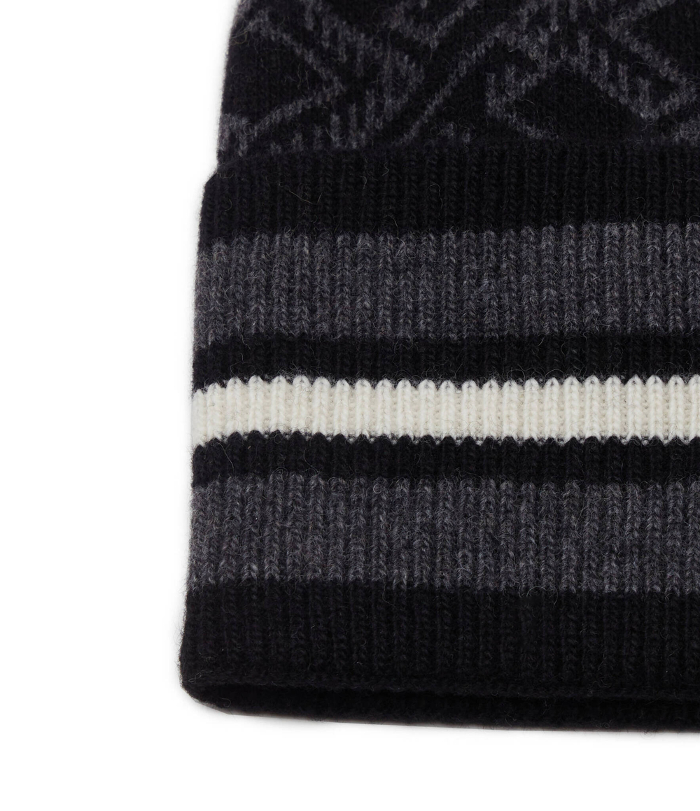 Хлопковая шапка TH MONOGRAM AOP Tommy Hilfiger - черный(AM0AM11499)