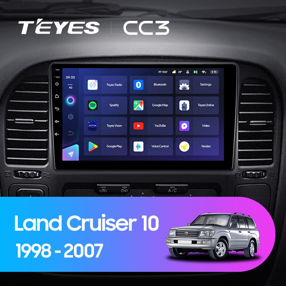 Teyes CC3 9" для Toyota Land Cruiser 100 1998-2007